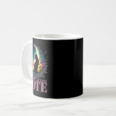 Mug Votez pour une dame de chat sans enfant (Devant gauche)