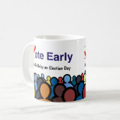 Mug Votez tôt (Devant gauche)