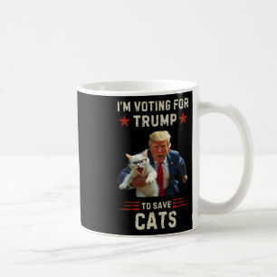 Mug Votez Trump 2025 pour sauver les chats d'être mang