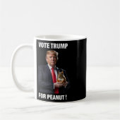 Mug Votez Trump Pour L'Arachide L'Écureuil 3 (Gauche)