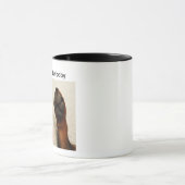 Mug Votre bébé vs mon bébé Meme de patte de chien (Centre)