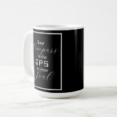 Mug "Votre boussole est le GPS de votre âme" phrase (Devant gauche)