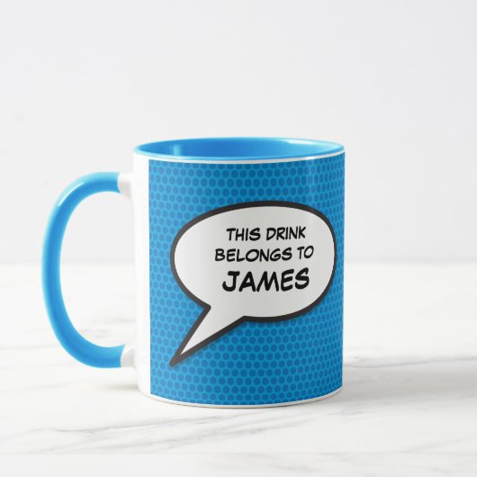 Mug Votre bulle de message de bande dessinée rétro amu (Gauche)