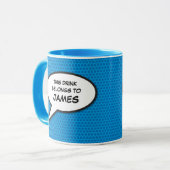 Mug Votre bulle de message de bande dessinée rétro amu (Devant gauche)