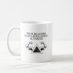 Mug Votre cerveau sur les maths : génie pur activé