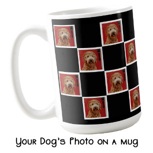 Mug Votre chien cadeau photo pour papa maman sur un mi