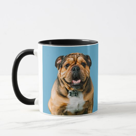 Mug Votre chien Photo personnalisée Couleur mignonne C (Gauche)