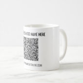 Mug Votre code QR et votre texte personnalisé Bouchon (Devant droit)