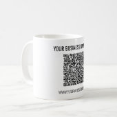 Mug Votre code QR et votre texte personnalisé Bouchon (Devant gauche)