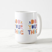 Mug Votre conception de la musique de slogan (Devant droit)