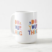 Mug Votre conception de la musique de slogan (Devant gauche)