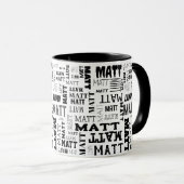 Mug Votre (Court) nom est partout (Devant droit)