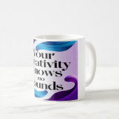 Mug Votre créativité connaît pas de limites option 3 (Devant droit)