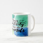Mug Votre créativité sait pas de limites option 4 (Devant droit)