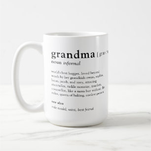 Mug Votre définition de grand-mère Photo personnalis