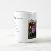 Mug Votre définition de grand-mère Photo personnalisée (Centre)