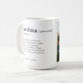 Mug Votre définition de grand-mère Photo personnalisée (Devant gauche)