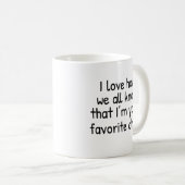 Mug Votre enfant favori (Devant droit)