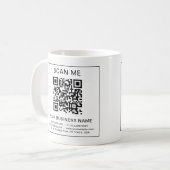 Mug Votre entreprise Entreprise Entreprise Code QR Inf (Devant gauche)