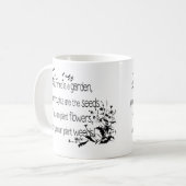 Mug Votre esprit est une citation inspirée du jardin (Devant gauche)