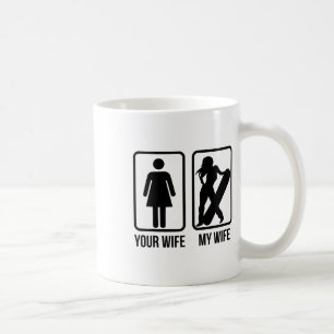 Mug Votre Femme Ma Femme Snowboardeur - Femme Boarder 