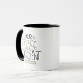 Mug Votre Grâce Est Suffisamment Bible Verse Cadeau (Devant gauche)