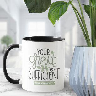 Mug Votre Grâce Est Suffisamment Bible Verse Cadeau