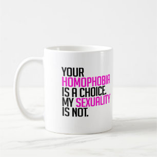 Mug Votre homophobie est un choix