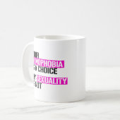 Mug Votre homophobie est un choix (Devant gauche)