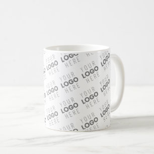 Mug Votre image/logo éclairci automatiquement + motif