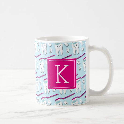 Mug Votre initiale | Dents mignons (Droite)