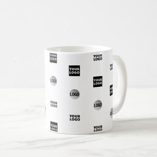 Mug Votre logo | 3 modèles de conception de logo modif (Devant droit)