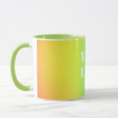 Mug Votre logo Arc-en-ciel blanc (Gauche)
