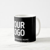 Mug Votre logo avec code QR et texte modifiables (Devant droit)