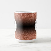 Mug Votre logo d'entreprise, cuivre et noir Ombre (Centre)