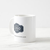 Mug Votre logo d'entreprise et votre site Web d'entrep (Devant gauche)