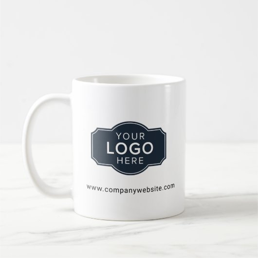 Mug Votre logo d'entreprise et votre site Web d'entrep (Gauche)