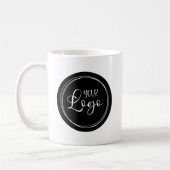Mug Votre logo d'entreprise sur Black Circle (Gauche)