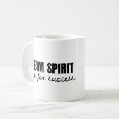 Mug Votre Logo Équipe Esprit Citation Motivation Burea (Devant gauche)