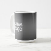 Mug Votre logo et moderne gris foncé modifiable couleu (Devant gauche)