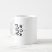Mug Votre logo ici Création de marque en gras (Devant gauche)