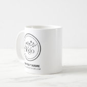 Mug Votre Logo Ici Entreprise Personnalisée Marque Ent (Devant gauche)