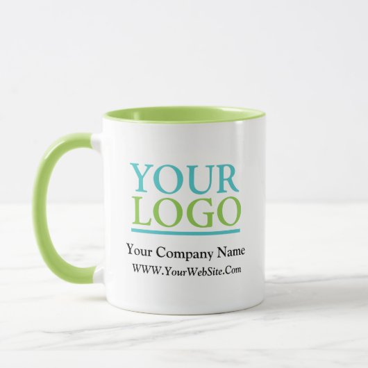 Mug Votre logo ici, nom et site Web Promo (Gauche)