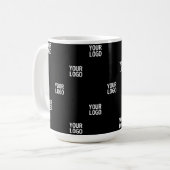 Mug Votre logo ou toute image | Bandes diagonales (Devant gauche)