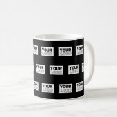 Mug Votre logo ou votre conception | Arrière - plan de (Devant droit)