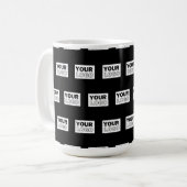 Mug Votre logo ou votre conception | Arrière - plan de (Devant gauche)