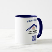 Mug Votre logo professionnel QR Code Café  (Devant droit)