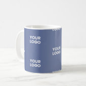 Mug Votre logo Simple Répétition Logo Marine Blue Grad (Devant gauche)