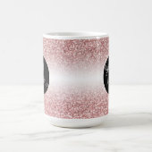 Mug Votre logo sur le Rose léger Gold et Blanc Ombre (Centre)