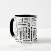 Mug Votre (Long) nom est partout (Devant gauche)